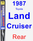 Rear Wiper Blade for 1987 Toyota Land Cruiser - Vision Saver