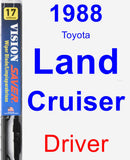 Driver Wiper Blade for 1988 Toyota Land Cruiser - Vision Saver