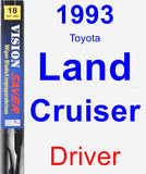 Driver Wiper Blade for 1993 Toyota Land Cruiser - Vision Saver