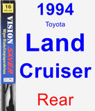 Rear Wiper Blade for 1994 Toyota Land Cruiser - Vision Saver