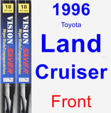 Front Wiper Blade Pack for 1996 Toyota Land Cruiser - Vision Saver