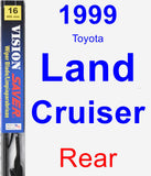 Rear Wiper Blade for 1999 Toyota Land Cruiser - Vision Saver