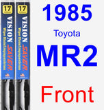 Front Wiper Blade Pack for 1985 Toyota MR2 - Vision Saver