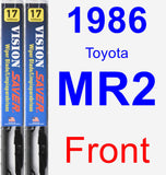 Front Wiper Blade Pack for 1986 Toyota MR2 - Vision Saver