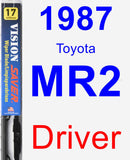 Driver Wiper Blade for 1987 Toyota MR2 - Vision Saver