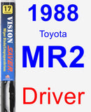 Driver Wiper Blade for 1988 Toyota MR2 - Vision Saver