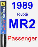 Passenger Wiper Blade for 1989 Toyota MR2 - Vision Saver