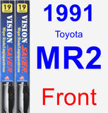 Front Wiper Blade Pack for 1991 Toyota MR2 - Vision Saver