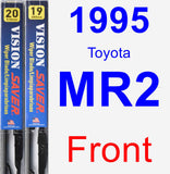 Front Wiper Blade Pack for 1995 Toyota MR2 - Vision Saver