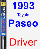 Driver Wiper Blade for 1993 Toyota Paseo - Vision Saver