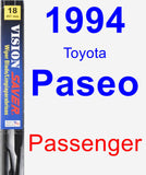 Passenger Wiper Blade for 1994 Toyota Paseo - Vision Saver