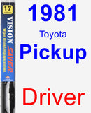 Driver Wiper Blade for 1981 Toyota Pickup - Vision Saver