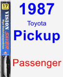 Passenger Wiper Blade for 1987 Toyota Pickup - Vision Saver