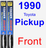 Front Wiper Blade Pack for 1990 Toyota Pickup - Vision Saver