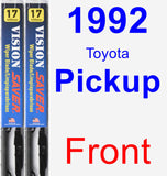 Front Wiper Blade Pack for 1992 Toyota Pickup - Vision Saver