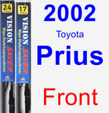 Front Wiper Blade Pack for 2002 Toyota Prius - Vision Saver