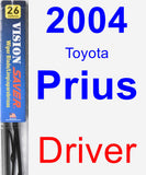 Driver Wiper Blade for 2004 Toyota Prius - Vision Saver