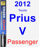 Passenger Wiper Blade for 2012 Toyota Prius V - Vision Saver