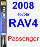 Passenger Wiper Blade for 2008 Toyota RAV4 - Vision Saver