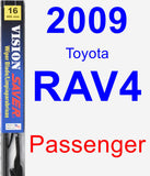 Passenger Wiper Blade for 2009 Toyota RAV4 - Vision Saver