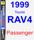 Passenger Wiper Blade for 1999 Toyota RAV4 - Vision Saver