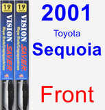 Front Wiper Blade Pack for 2001 Toyota Sequoia - Vision Saver