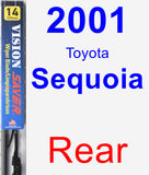 Rear Wiper Blade for 2001 Toyota Sequoia - Vision Saver