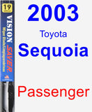 Passenger Wiper Blade for 2003 Toyota Sequoia - Vision Saver