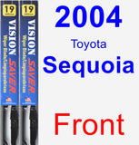 Front Wiper Blade Pack for 2004 Toyota Sequoia - Vision Saver