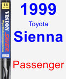 Passenger Wiper Blade for 1999 Toyota Sienna - Vision Saver