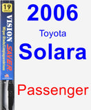 Passenger Wiper Blade for 2006 Toyota Solara - Vision Saver