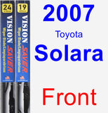 Front Wiper Blade Pack for 2007 Toyota Solara - Vision Saver