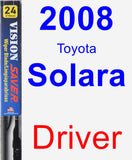 Driver Wiper Blade for 2008 Toyota Solara - Vision Saver