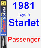 Passenger Wiper Blade for 1981 Toyota Starlet - Vision Saver