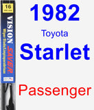 Passenger Wiper Blade for 1982 Toyota Starlet - Vision Saver