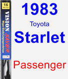 Passenger Wiper Blade for 1983 Toyota Starlet - Vision Saver