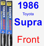 Front Wiper Blade Pack for 1986 Toyota Supra - Vision Saver