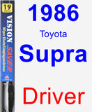 Driver Wiper Blade for 1986 Toyota Supra - Vision Saver