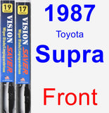 Front Wiper Blade Pack for 1987 Toyota Supra - Vision Saver