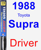 Driver Wiper Blade for 1988 Toyota Supra - Vision Saver