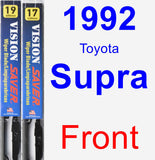 Front Wiper Blade Pack for 1992 Toyota Supra - Vision Saver