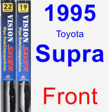 Front Wiper Blade Pack for 1995 Toyota Supra - Vision Saver