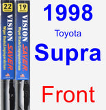 Front Wiper Blade Pack for 1998 Toyota Supra - Vision Saver