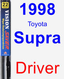 Driver Wiper Blade for 1998 Toyota Supra - Vision Saver