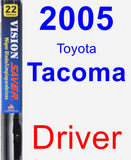 Driver Wiper Blade for 2005 Toyota Tacoma - Vision Saver