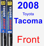 Front Wiper Blade Pack for 2008 Toyota Tacoma - Vision Saver