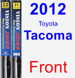 Front Wiper Blade Pack for 2012 Toyota Tacoma - Vision Saver