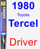 Driver Wiper Blade for 1980 Toyota Tercel - Vision Saver