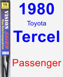 Passenger Wiper Blade for 1980 Toyota Tercel - Vision Saver