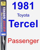 Passenger Wiper Blade for 1981 Toyota Tercel - Vision Saver